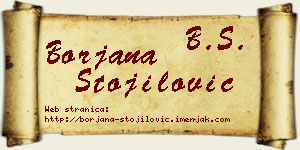Borjana Stojilović vizit kartica
